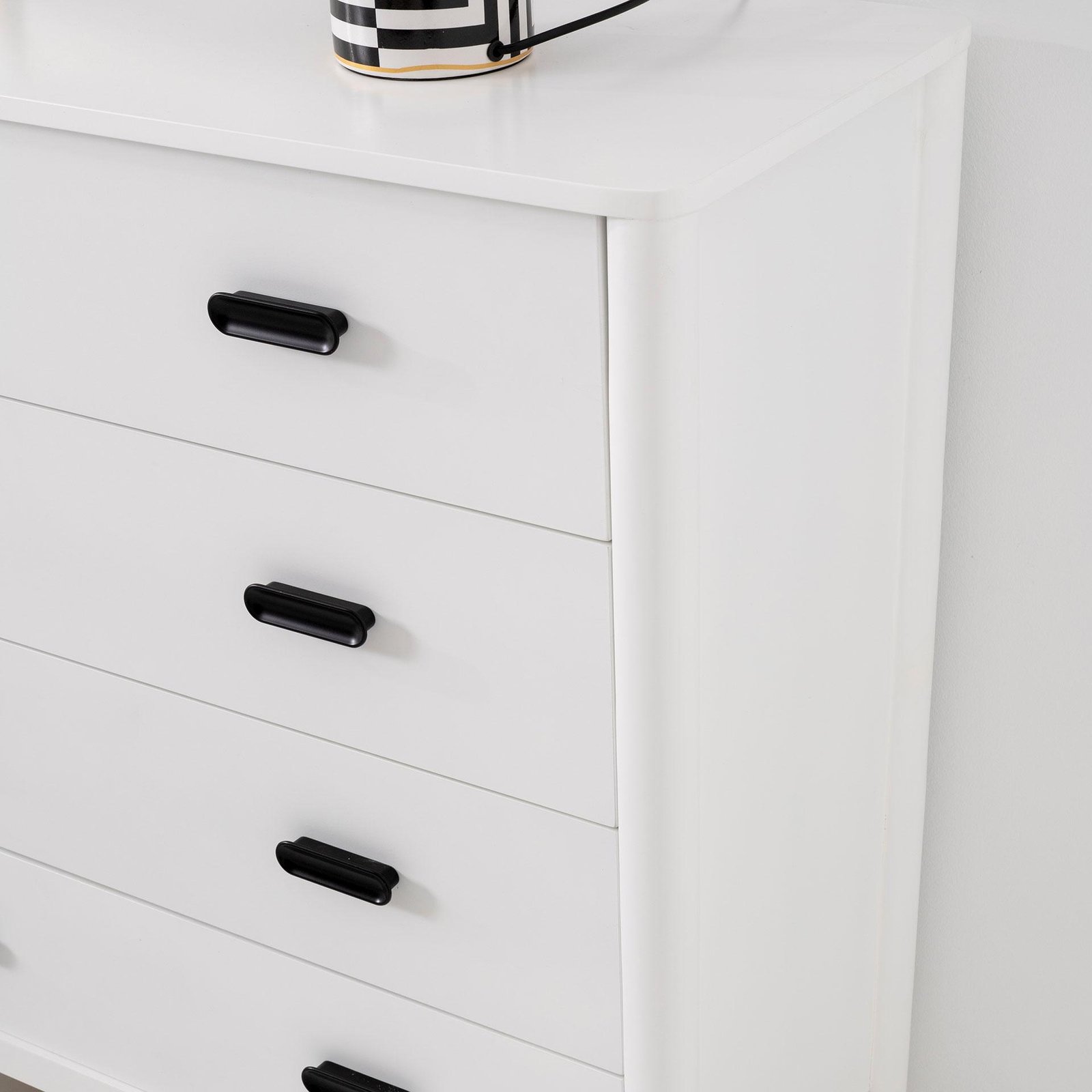 Comoda Florence 4 gavetas Lacado Branco - Image 8