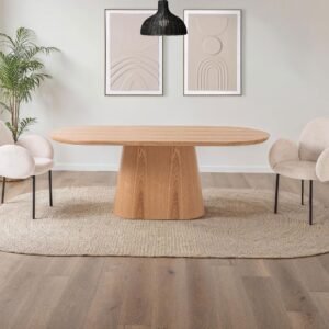 Mesa de Jantar Folheada Carvalho