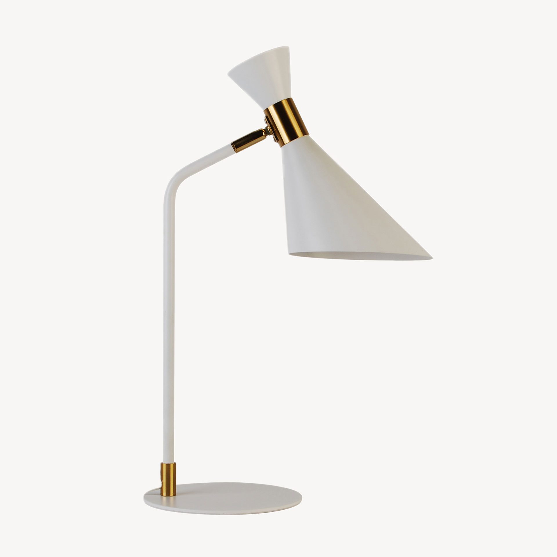 Candeeiro branco e dourado - Image 2