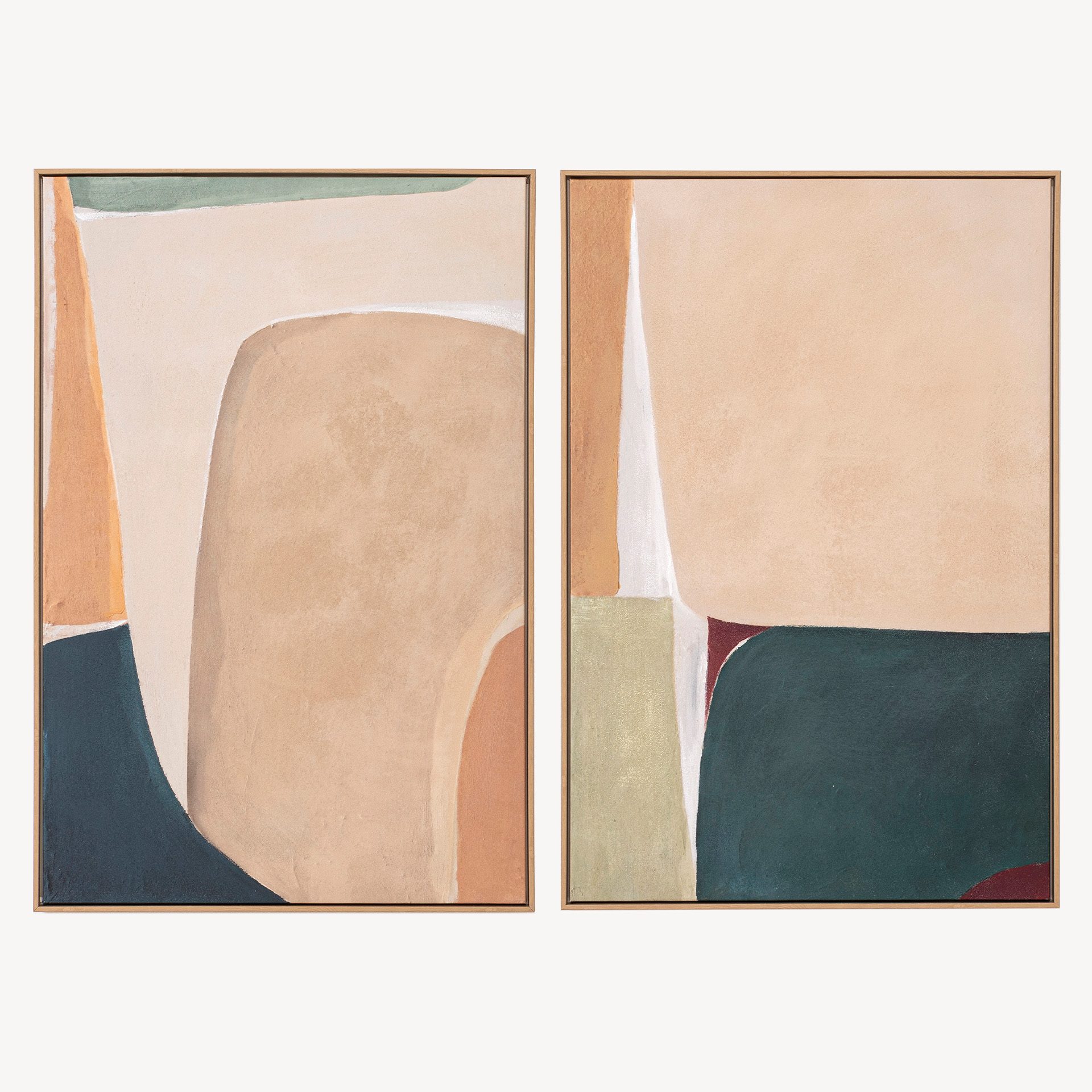 Quadros a óleo com moldura carvalho - Image 2
